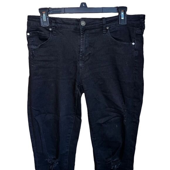 Articles of Society Tivoli black distressed skinny jeans style 4014PLB-493E 29W - Picture 2 of 9